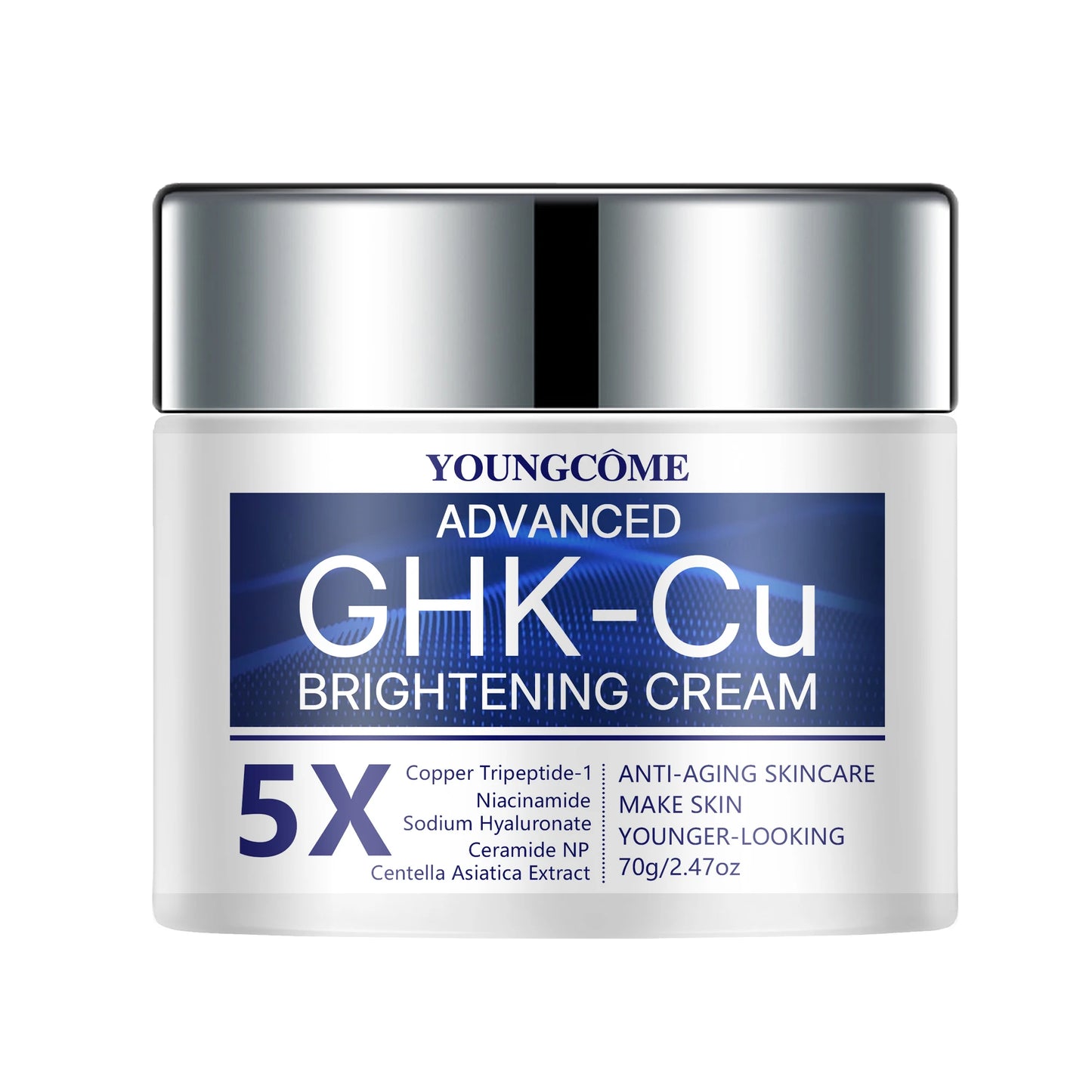 GHK-CU Copper Peptide Anti-Aging Face Cream & Serum - Firming & Hydrating Moisturizer for All Skin Types, Skincare for Women