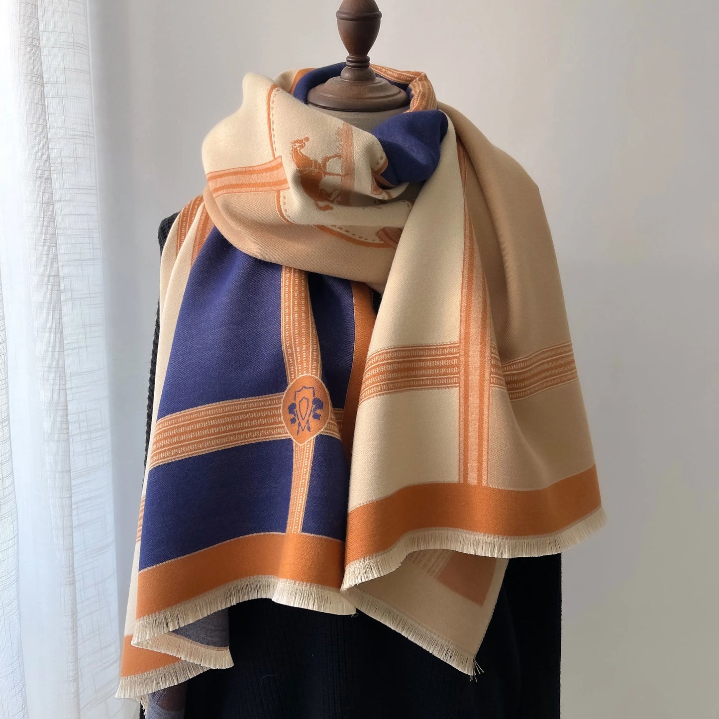 Winter Cashmere Scarf Women Luxury Print Female Shawl Wrap Scarves Lady Thick Warm Blanket Gift Echarpe Pashmina