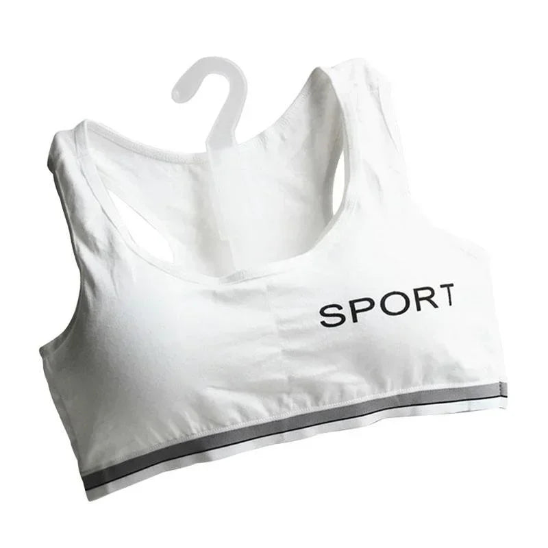 1 Pcs Children Student Teenagers Lingerie Brassiere Sport Maiden Girl Comfy Underwear BraTeen Top Bras Bralette