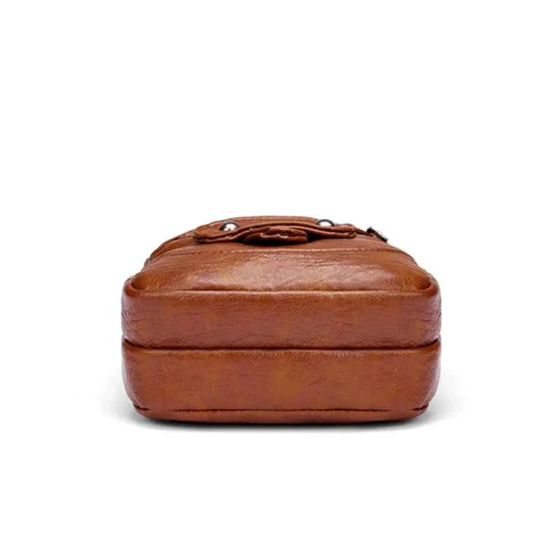 Women's PU Leather Small Shoulder Bag – Vintage Crossbody Purse