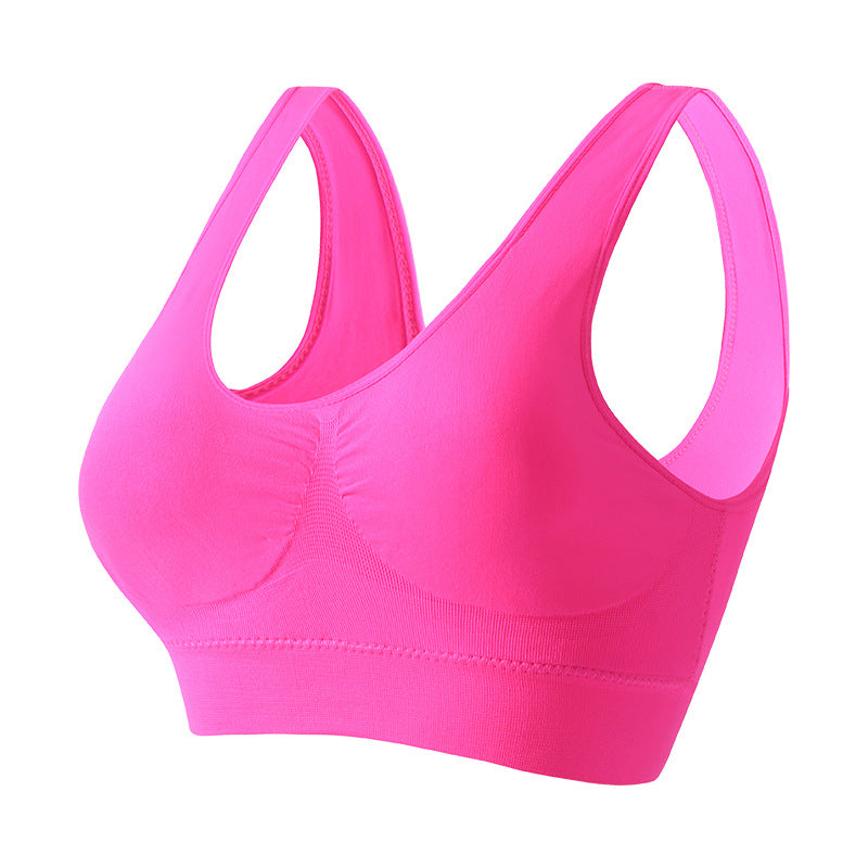 Sports Bra for Women, Shock-Proof Running, Anti-Sagging Yoga Vest, Thin Breathable, Wire-Free Push-Up Fitness Bra