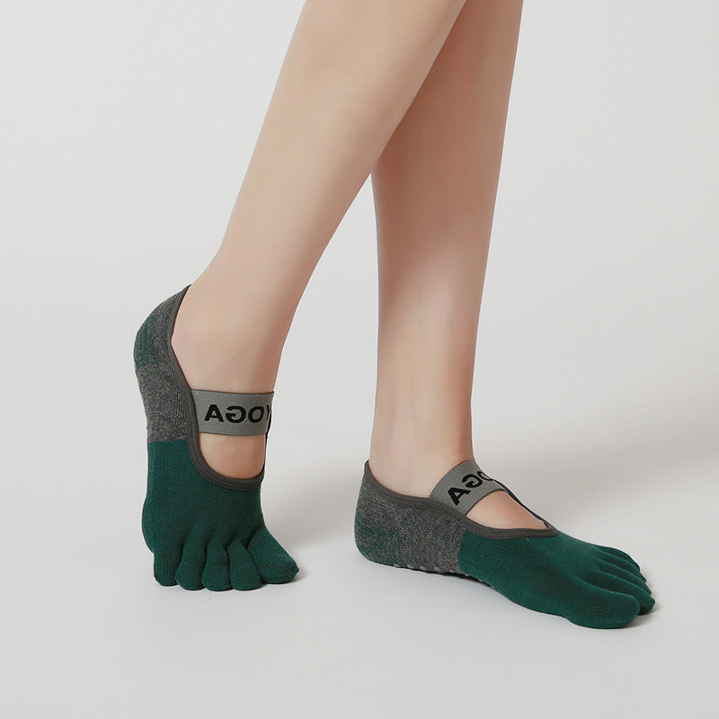 Yoga Yoga Socks Non-Slip Women's Thin Summer Five-Finger Socks Non-Slip New Fitness Indoor Sports Pilates Socks