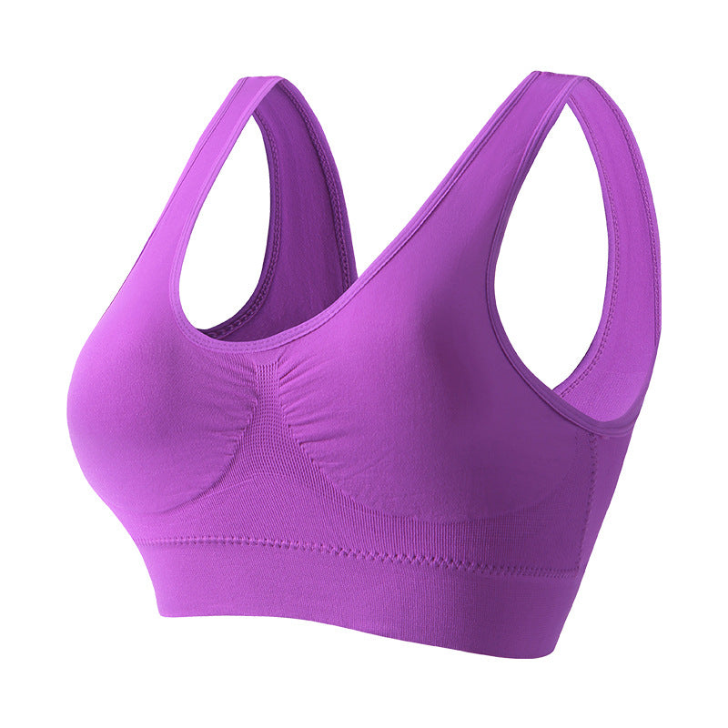 Sports Bra for Women, Shock-Proof Running, Anti-Sagging Yoga Vest, Thin Breathable, Wire-Free Push-Up Fitness Bra