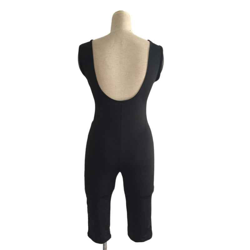N235 AliExpress ebay Explosions Solid Color Bandage Jumpsuit Sexy Nightclub Skirt One-piece Tight Skirt