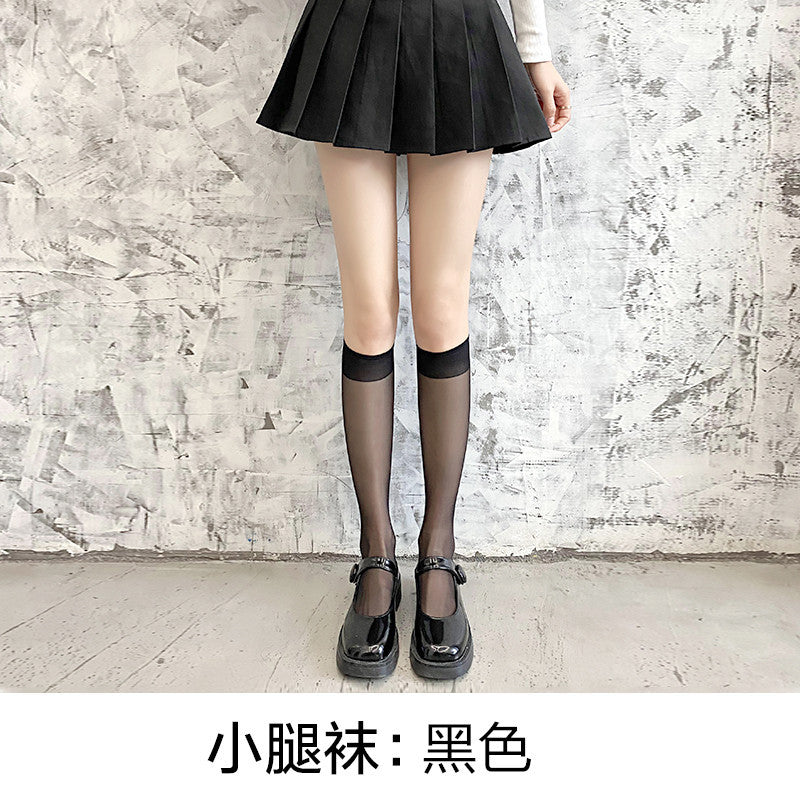 Guangzhou Baihui women's fishing net socks anti-hook silk thin love black silk long one-in-one socks European and American jk pantyhose wholesale