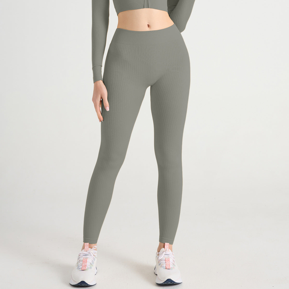 Cross-Border Threaded Yoga Clothing Sports Suit, High-End Women's Wearable Seamless Training Quick-Drying Running Fitness Clothing