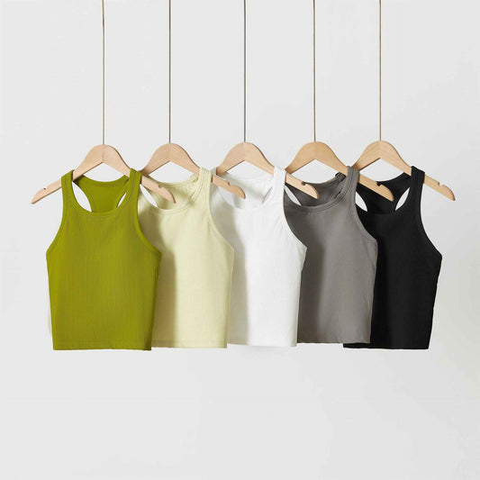 Original ebb yoga vest women's I-character sports outer wear tight quick-drying with chest pad running bra fitness upper