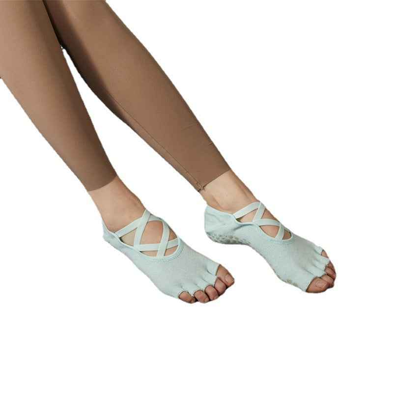 New Fitness Pilates socks five-finger multi-strap yoga socks non-slip socks cotton breathable sports socks toe socks