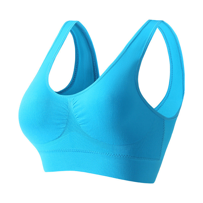 Sports Bra for Women, Shock-Proof Running, Anti-Sagging Yoga Vest, Thin Breathable, Wire-Free Push-Up Fitness Bra