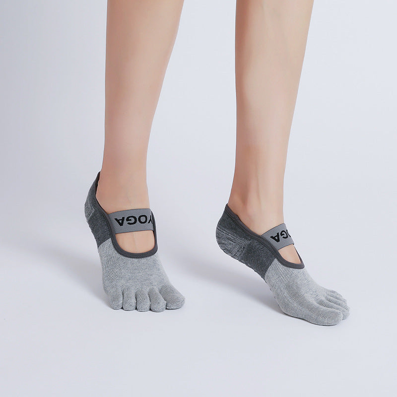 Yoga Yoga Socks Non-Slip Women's Thin Summer Five-Finger Socks Non-Slip New Fitness Indoor Sports Pilates Socks