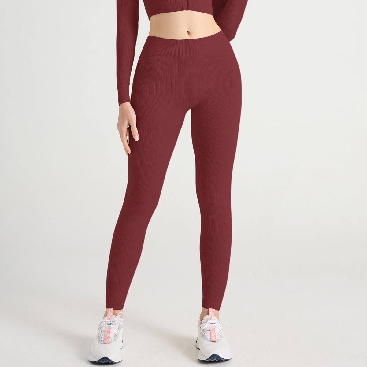 Cross-Border Threaded Yoga Clothing Sports Suit, High-End Women's Wearable Seamless Training Quick-Drying Running Fitness Clothing