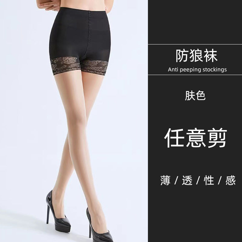 0D Black Silk Stockings Women's Spring and Summer Ultra-thin Black Silk Anti-hook Silk Ultra-transparent Naked Silk Stockings Nightclub Sexy Pantyhose