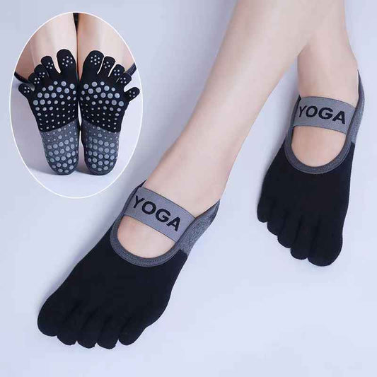 Yoga Yoga Socks Non-Slip Women's Thin Summer Five-Finger Socks Non-Slip New Fitness Indoor Sports Pilates Socks