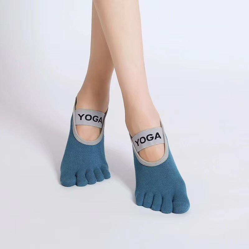 Yoga Yoga Socks Non-Slip Women's Thin Summer Five-Finger Socks Non-Slip New Fitness Indoor Sports Pilates Socks