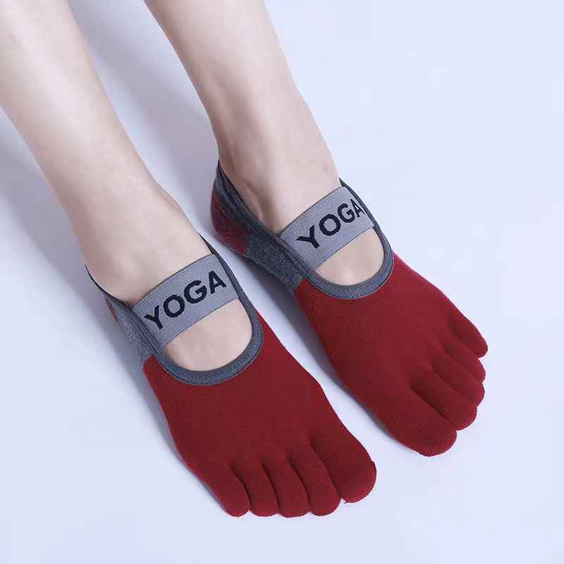 Yoga Yoga Socks Non-Slip Women's Thin Summer Five-Finger Socks Non-Slip New Fitness Indoor Sports Pilates Socks