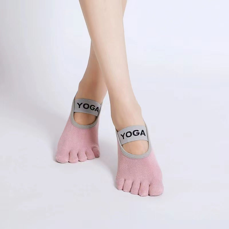 Yoga Yoga Socks Non-Slip Women's Thin Summer Five-Finger Socks Non-Slip New Fitness Indoor Sports Pilates Socks