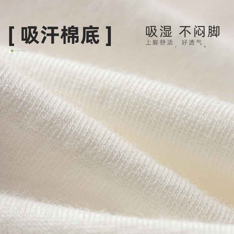 Socks women's spring and summer new short socks deodorant sweat-absorbent cotton thin boat socks do not fall with non-slip invisible socks Zhuji socks