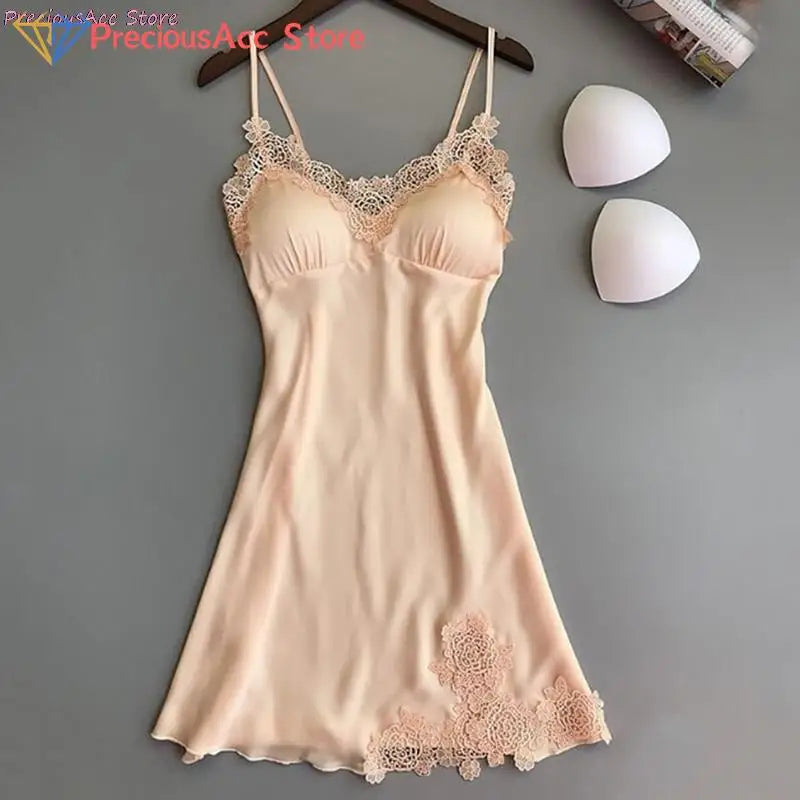 Silk Lace Nightgown — Sexy Lingerie Nightdress & Sleepwear