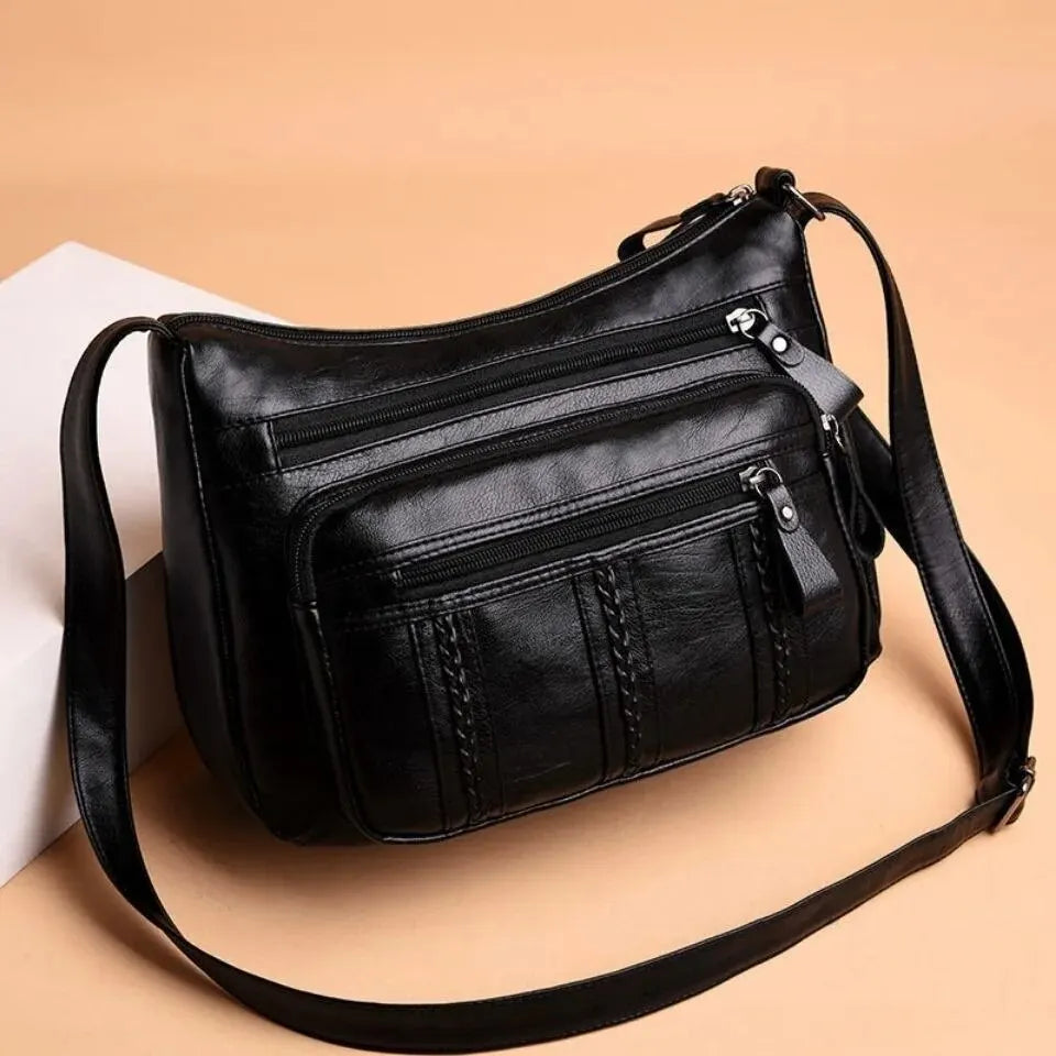 Women's Lightweight Crossbody Bag – Large Capacity Multi-Pocket Shoulder Bag