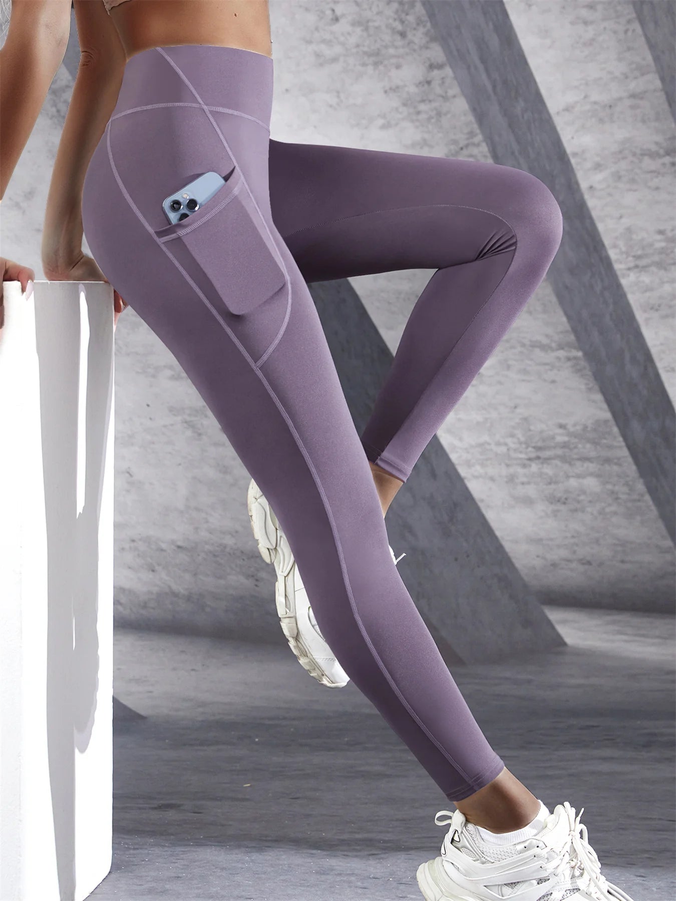High-Waist Yoga Leggings with Pockets for Women – Push-Up, Stretchy & Squat-Proof