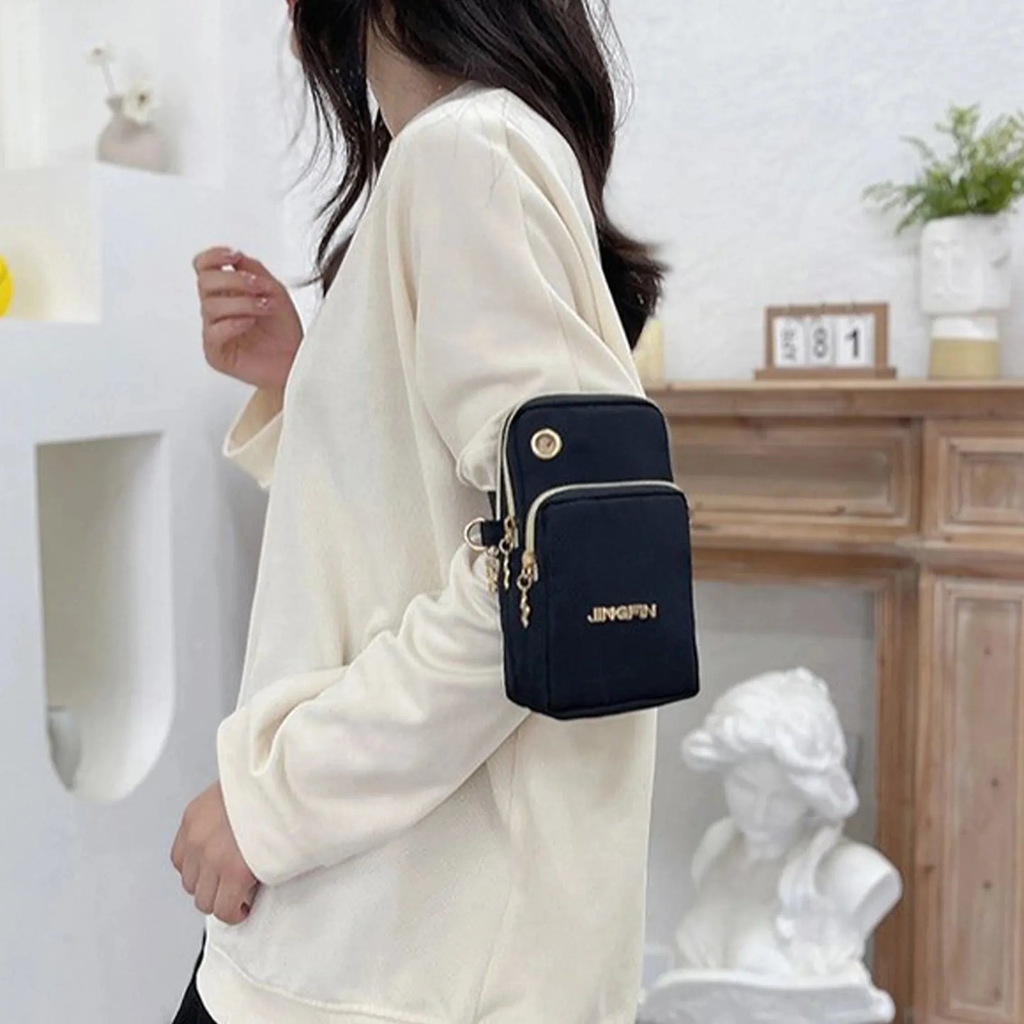 Women's Mini Crossbody Bag — Phone Pouch Neck Hanging Shoulder Bag for Running & Everyday Use