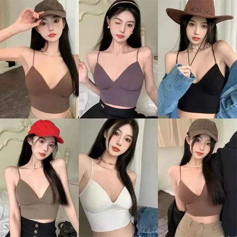 Women's Halter Crop Top – Sexy Backless Camisole Tube Top | Summer Sleeveless Vest
