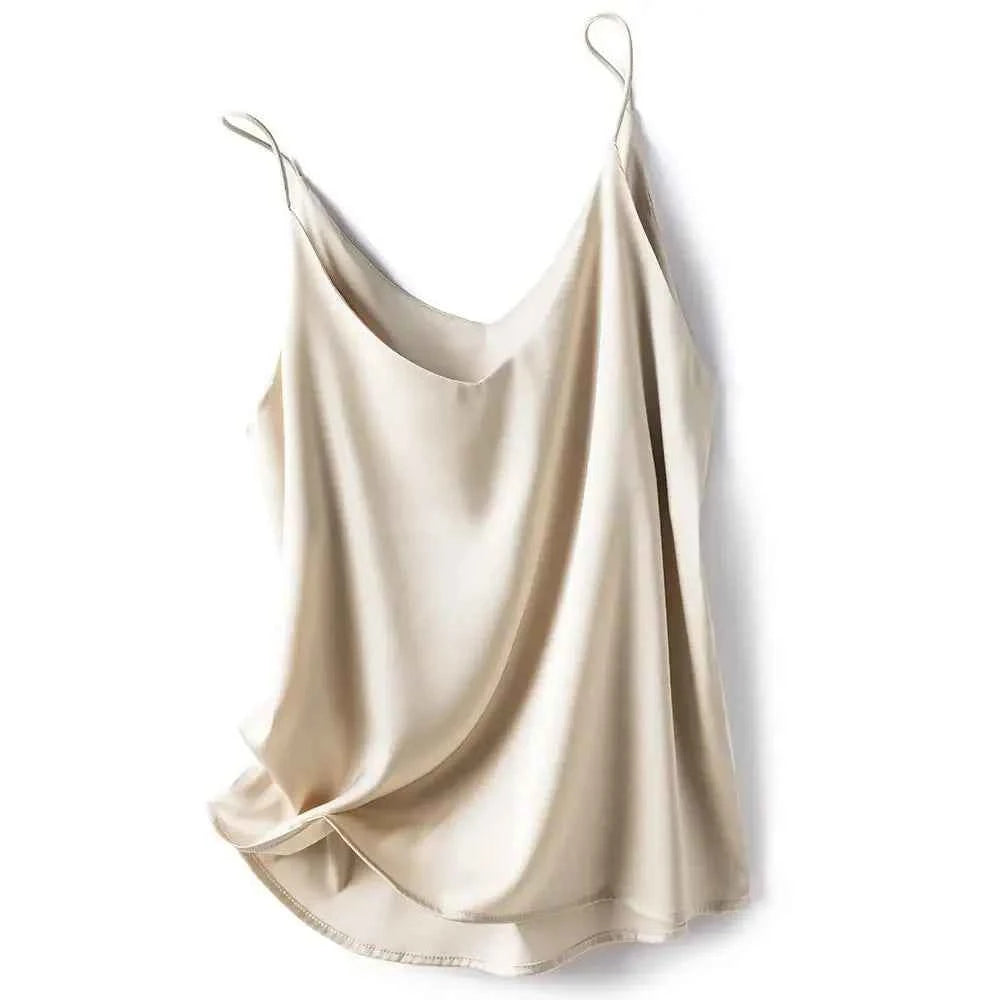 Women's Backless Camisole Crop Top – Solid Colour Sleeveless V-Neck Tank Top