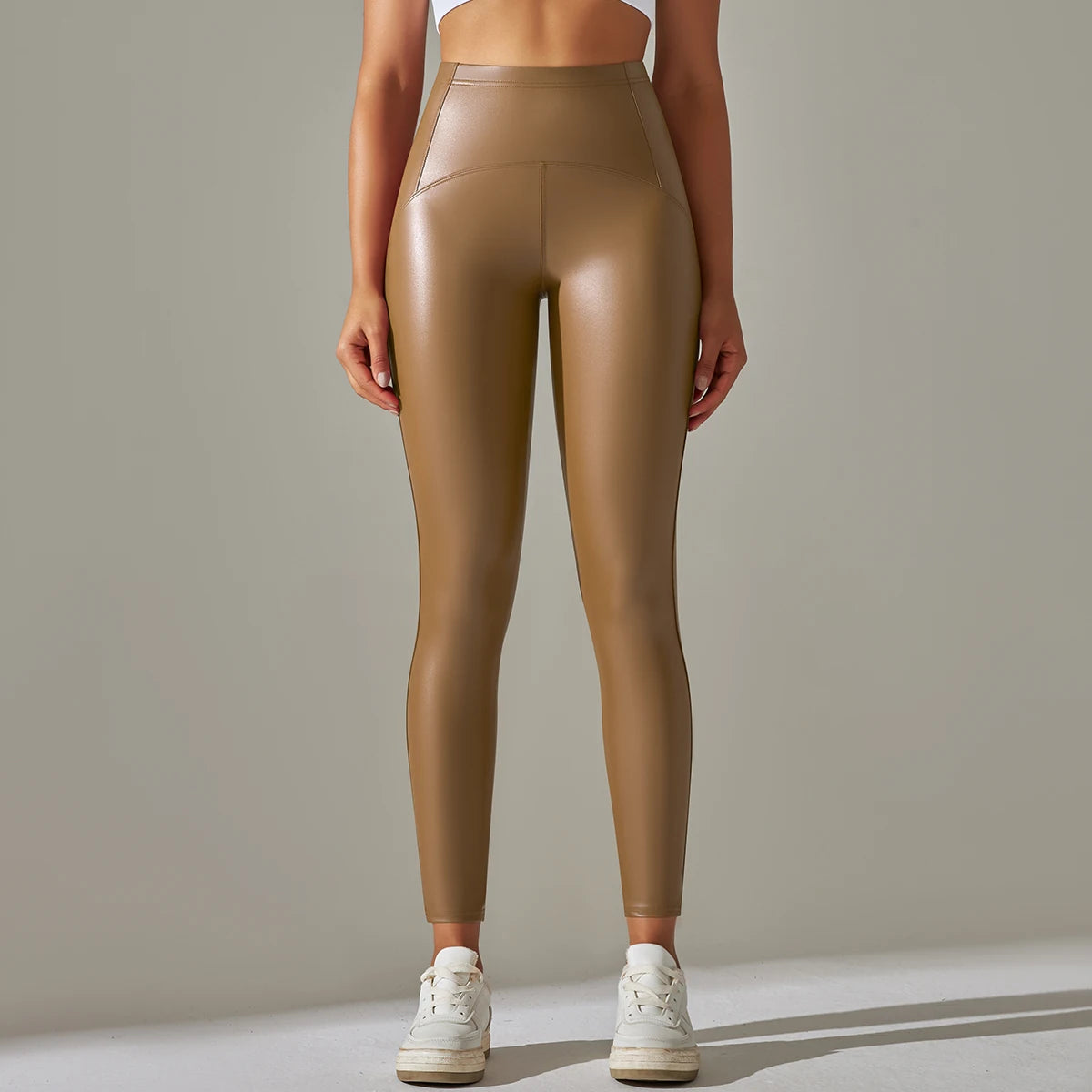 Women's PU Leather Leggings – High Waist Slim Fit Trousers