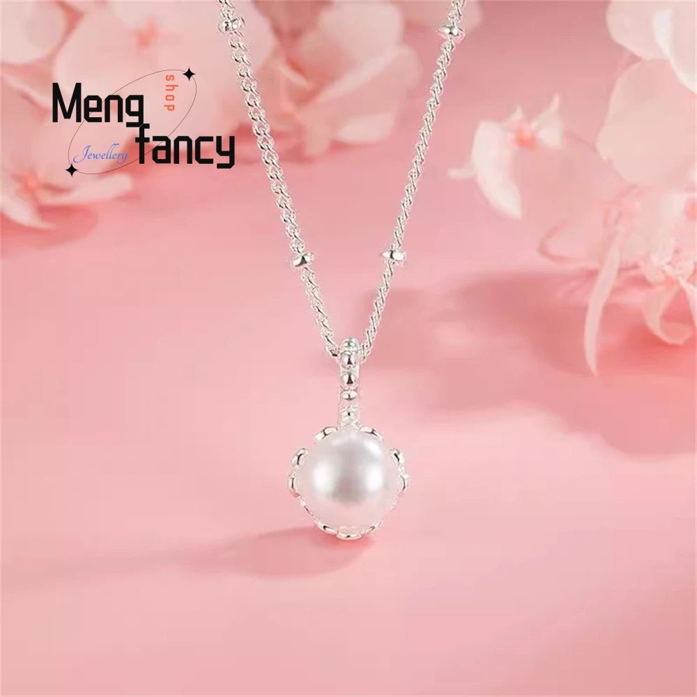 A Single Pearl Necklace With A Niche Design, Simple And Versatile, Exuding A Sense Of High-End Luxury And Light Collarbone Chain