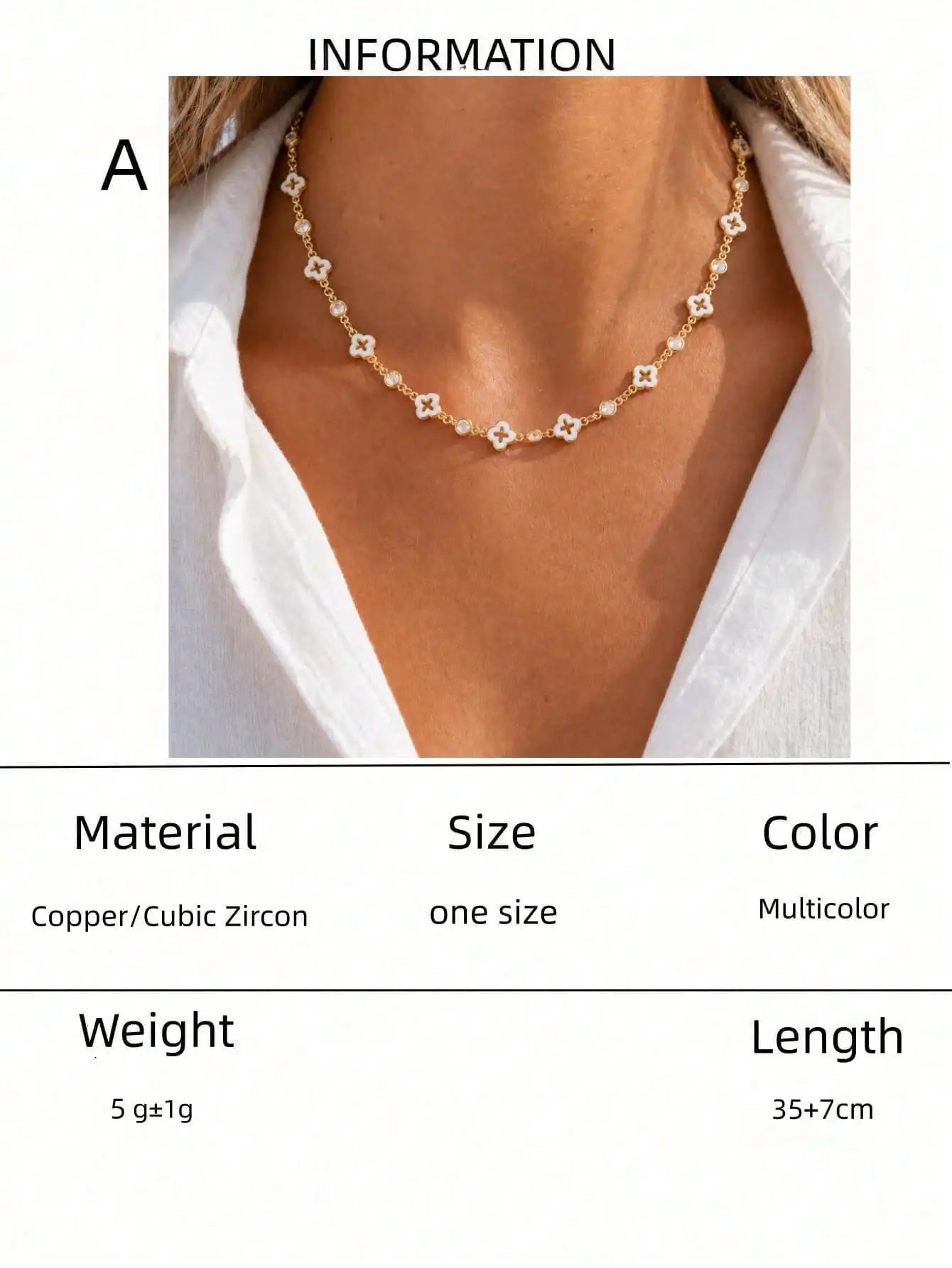 Women's Necklace, Flower Necklace, Suitable for Everyday Wear and Party Occasions, Fashionable Accessory, Gift for Women.