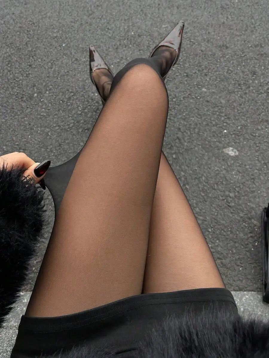 Sheer See-Through Skinny Tights | Y2K Festival & Wedding Bottoms