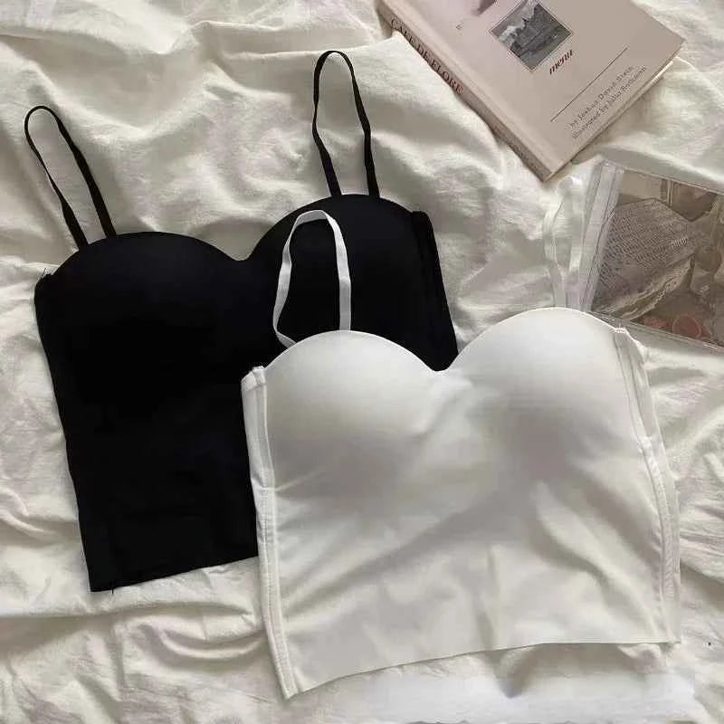 25New 4 Colors Camisole for Women Fitness Crop Tops Mujer Ropa Summer Elegant Sexy All-match Casual Топ Женский Aesthetic Solid
