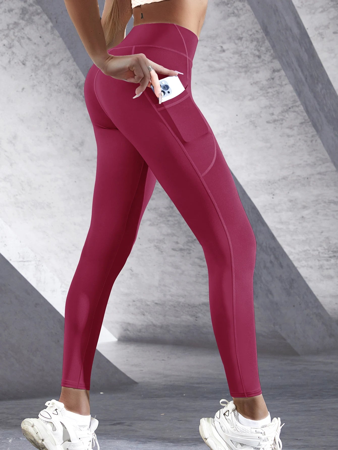 High-Waist Yoga Leggings with Pockets for Women – Push-Up, Stretchy & Squat-Proof