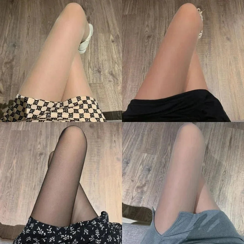 4 Pairs Sheer Pantyhose for Women – Ultra-Thin Breathable Tights (Black, Skin, Grey & Coffee)