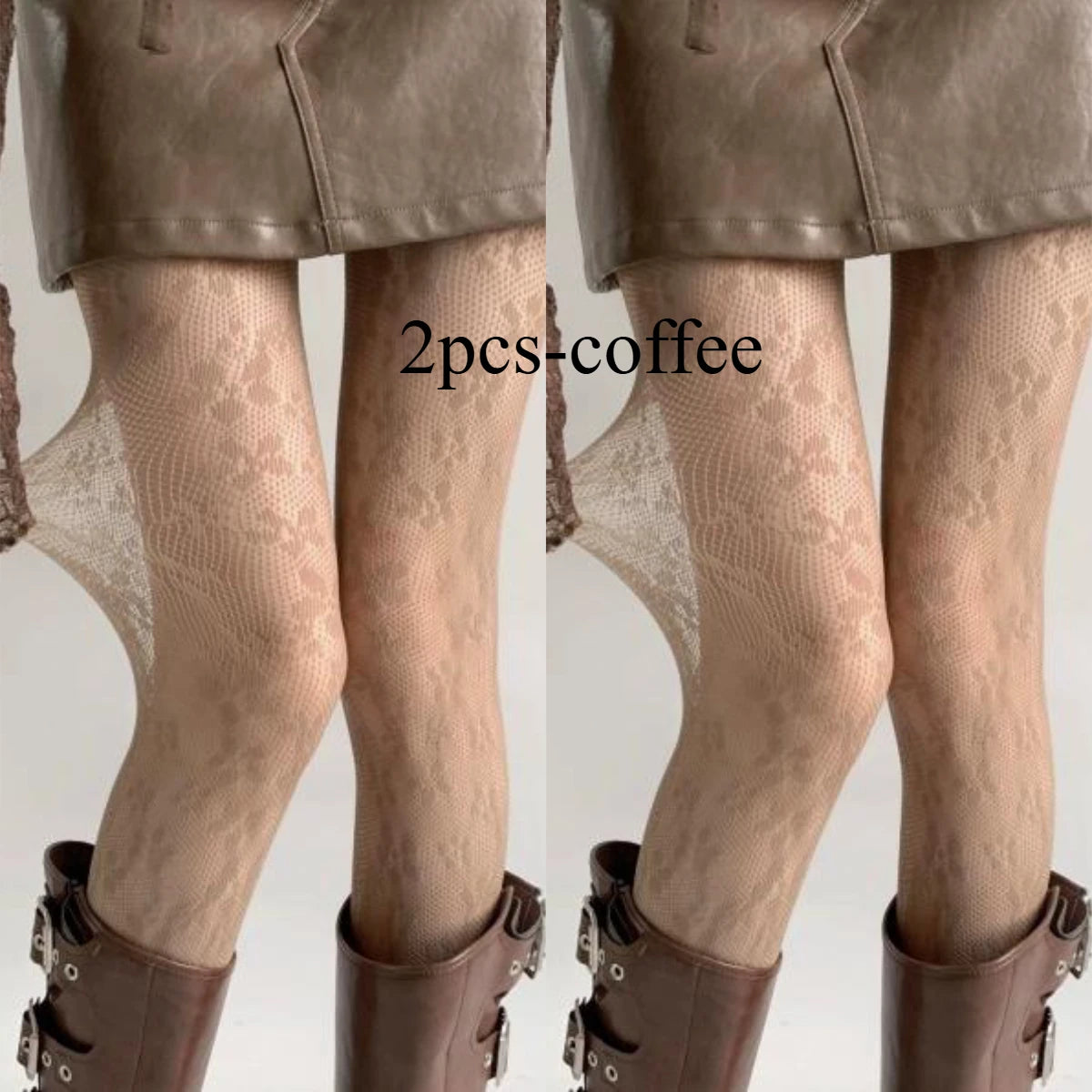 Women's Floral Fishnet Pantyhose – Hollow Mesh Tights & Lace Stockings