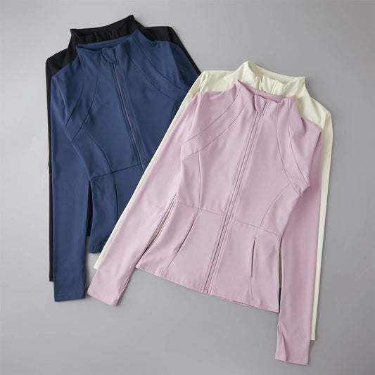 Long Sleeve Running Sweatshirt — Windbreaker Sports Jacket