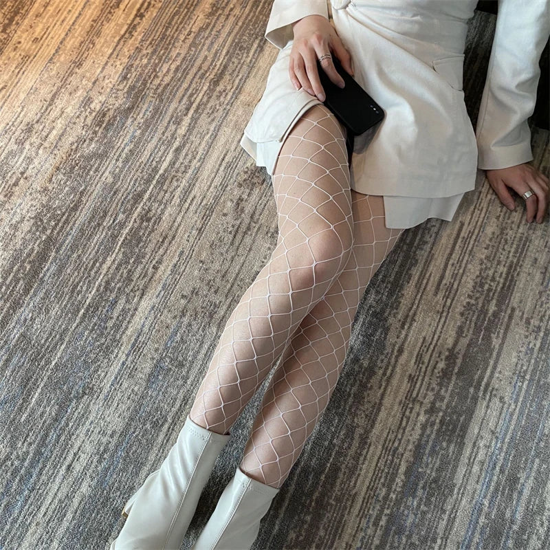 Women's Patterned Fishnet Pantyhose – Lace, Mesh & Jacquard Tights