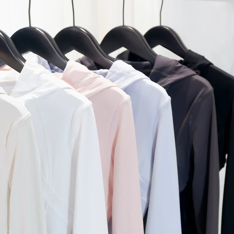 Hooded Sports Jacket — Breathable Quick-Dry Zip-Up Cardigan