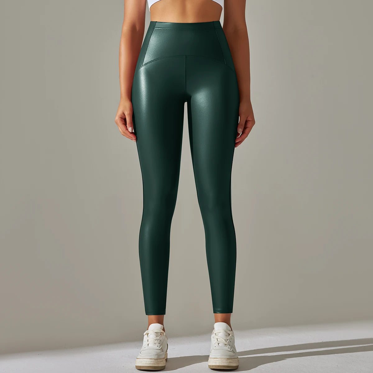Women's PU Leather Leggings – High Waist Slim Fit Trousers