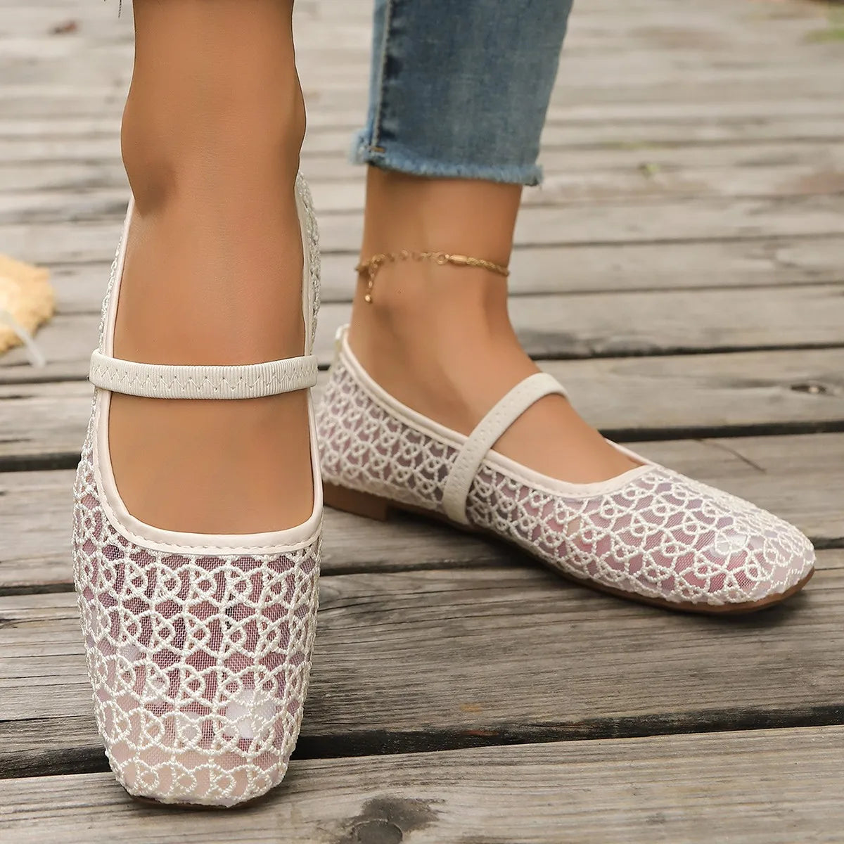 Women's Breathable Mesh Slip-On Flat Shoes | Casual Summer Loafers