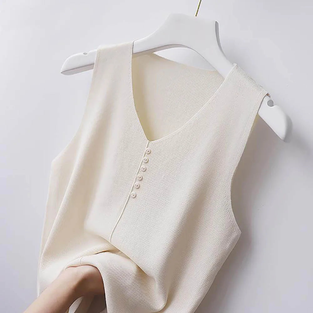 Women's sling sleeveless vest can be worn outside Summer all-match vest temperament top tanks loose version of the small vests