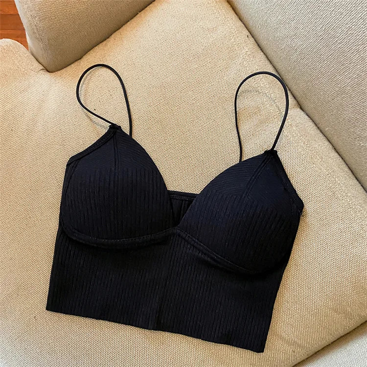 Women's Halter Crop Top – Sexy Backless Camisole Tube Top | Summer Sleeveless Vest