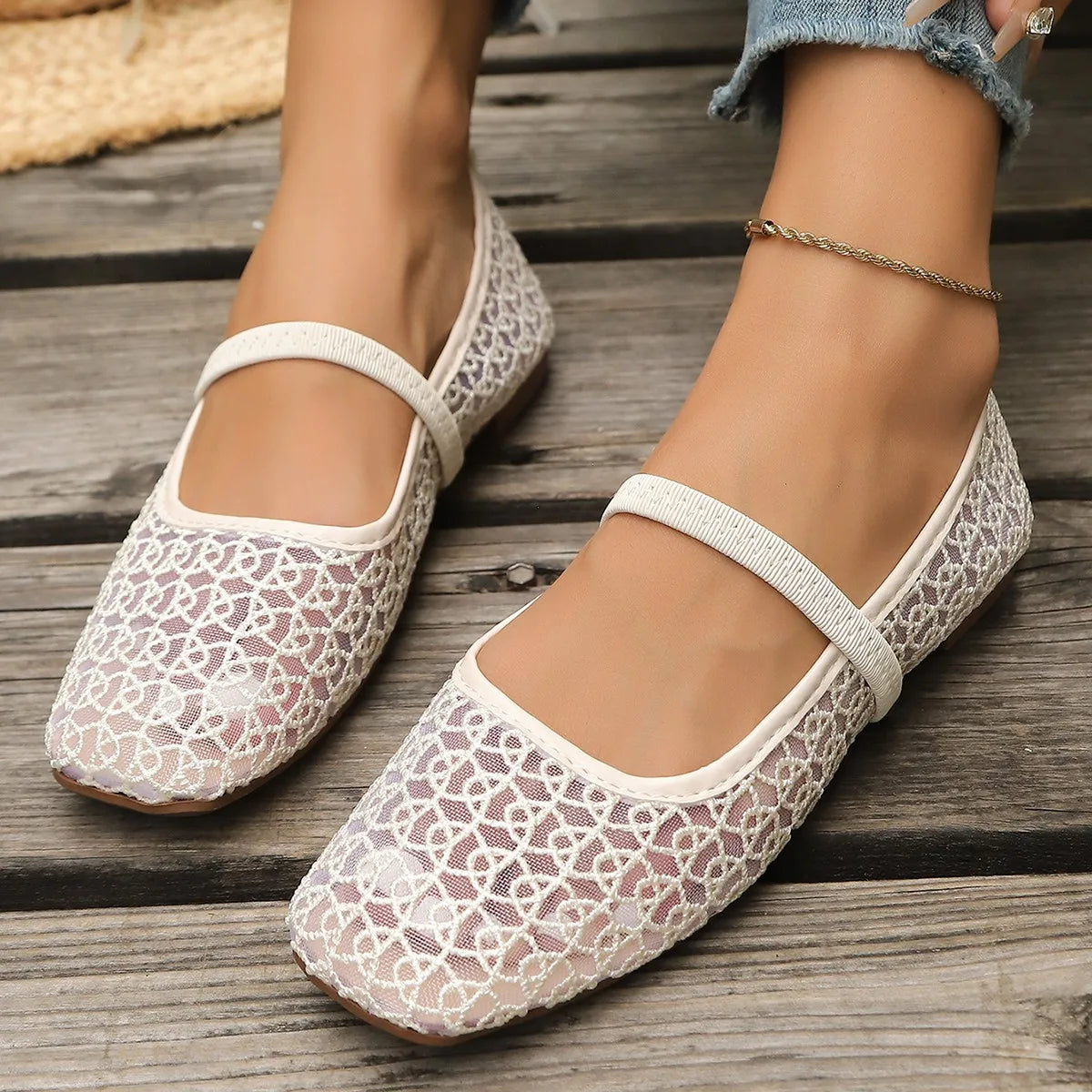 Women's Breathable Mesh Slip-On Flat Shoes | Casual Summer Loafers
