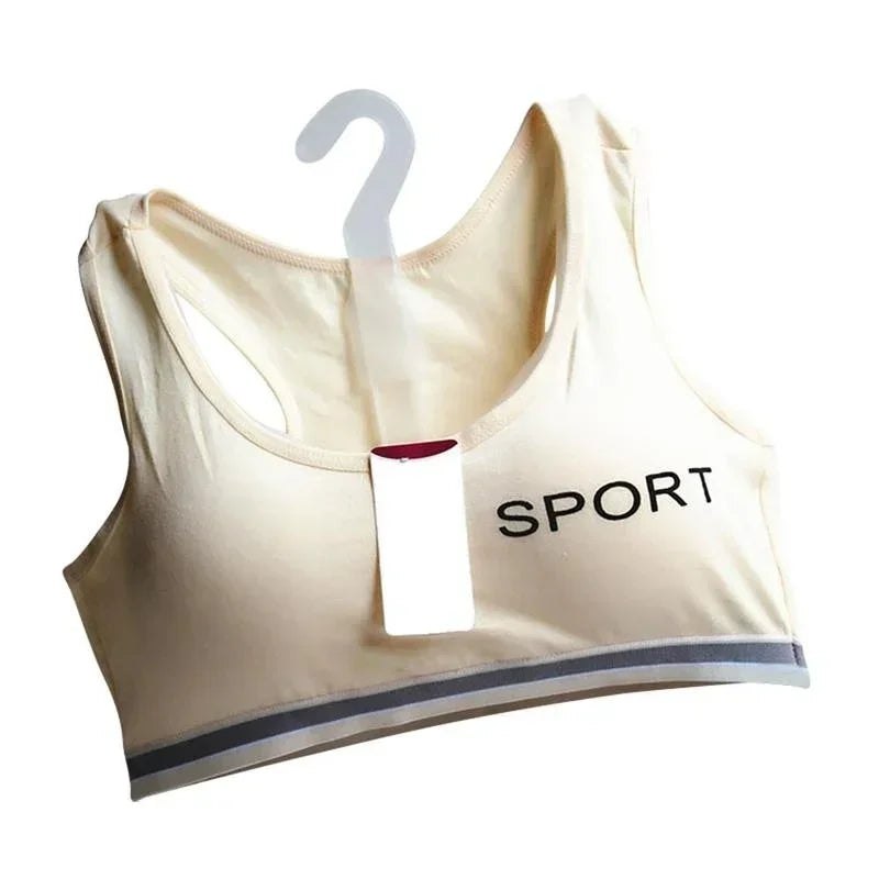 1 Pcs Children Student Teenagers  Lingerie Brassiere Sport Maiden Girl Comfy Underwear BraTeen Top Bras Bralette