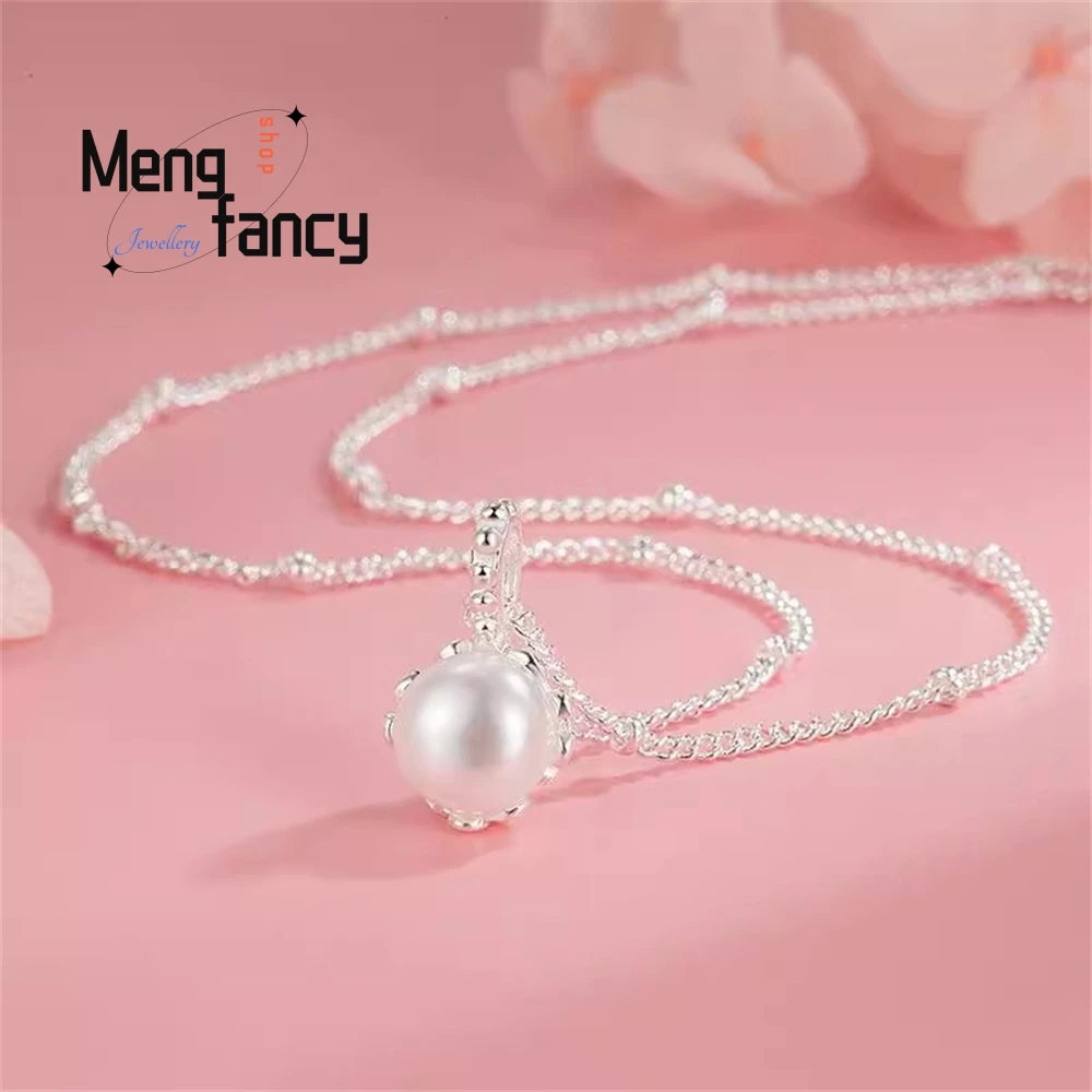 A Single Pearl Necklace With A Niche Design, Simple And Versatile, Exuding A Sense Of High-End Luxury And Light Collarbone Chain