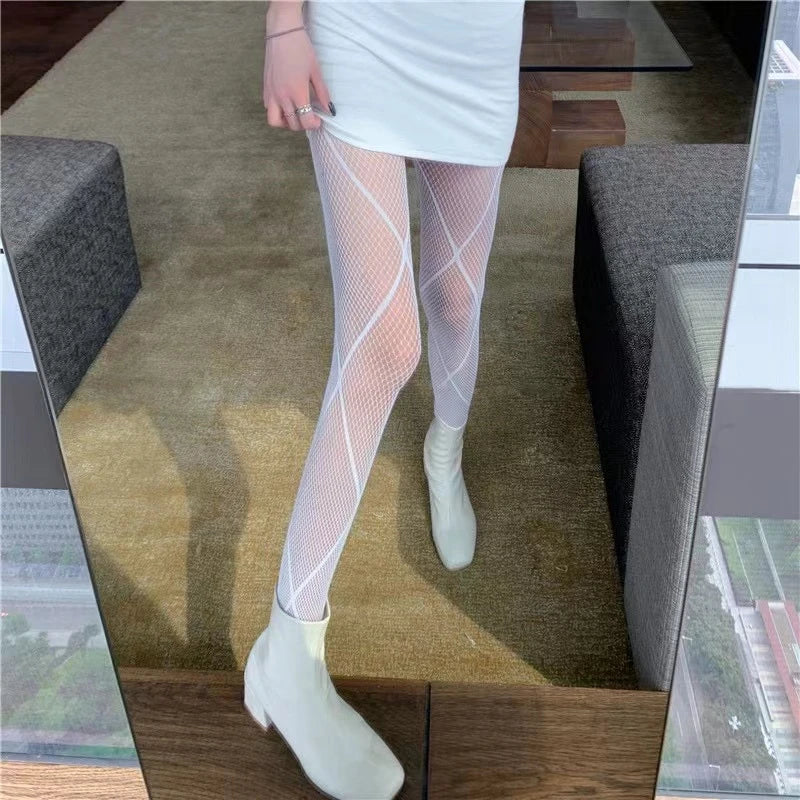 Women's Patterned Fishnet Pantyhose – Lace, Mesh & Jacquard Tights