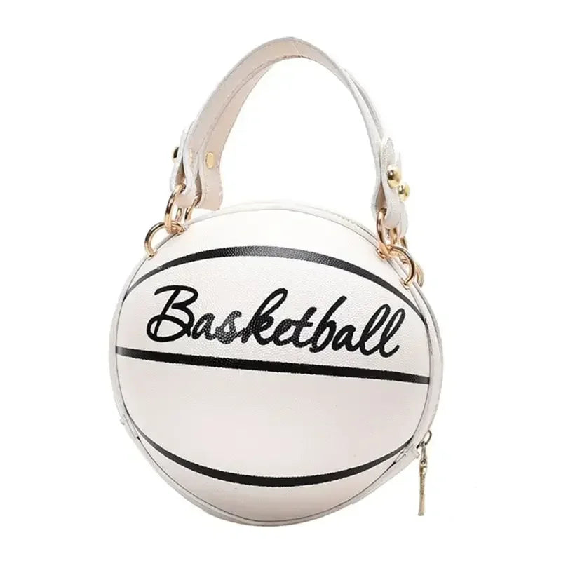 FashionableHigh End Personalized Basketball New Trendy Korean Version Simple Single Shoulder Crossbody Small Round Bag For Women