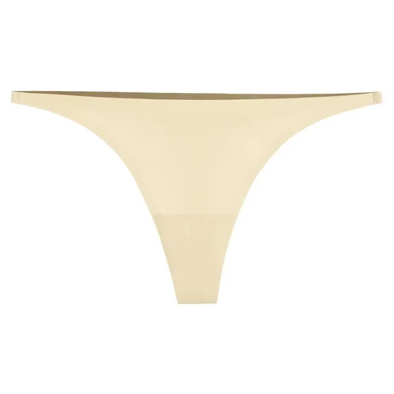 1/2/3/4/5pcs Sexy Panties Seamless Underwear For Women Ice Silk Strings Thin Waistband Thong Panties Woman Solid Mujer Tback