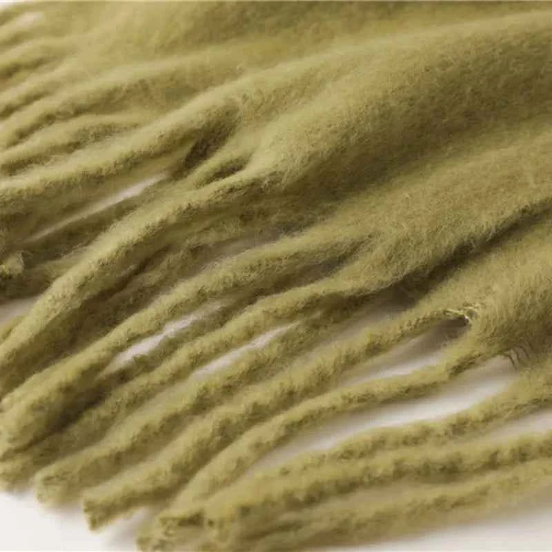 2025 Women's Luxury Winter Cashmere Scarves - Pashmina , Thick Blanket Wrap with Long Fringe for Him & Her Couple-style Scarves