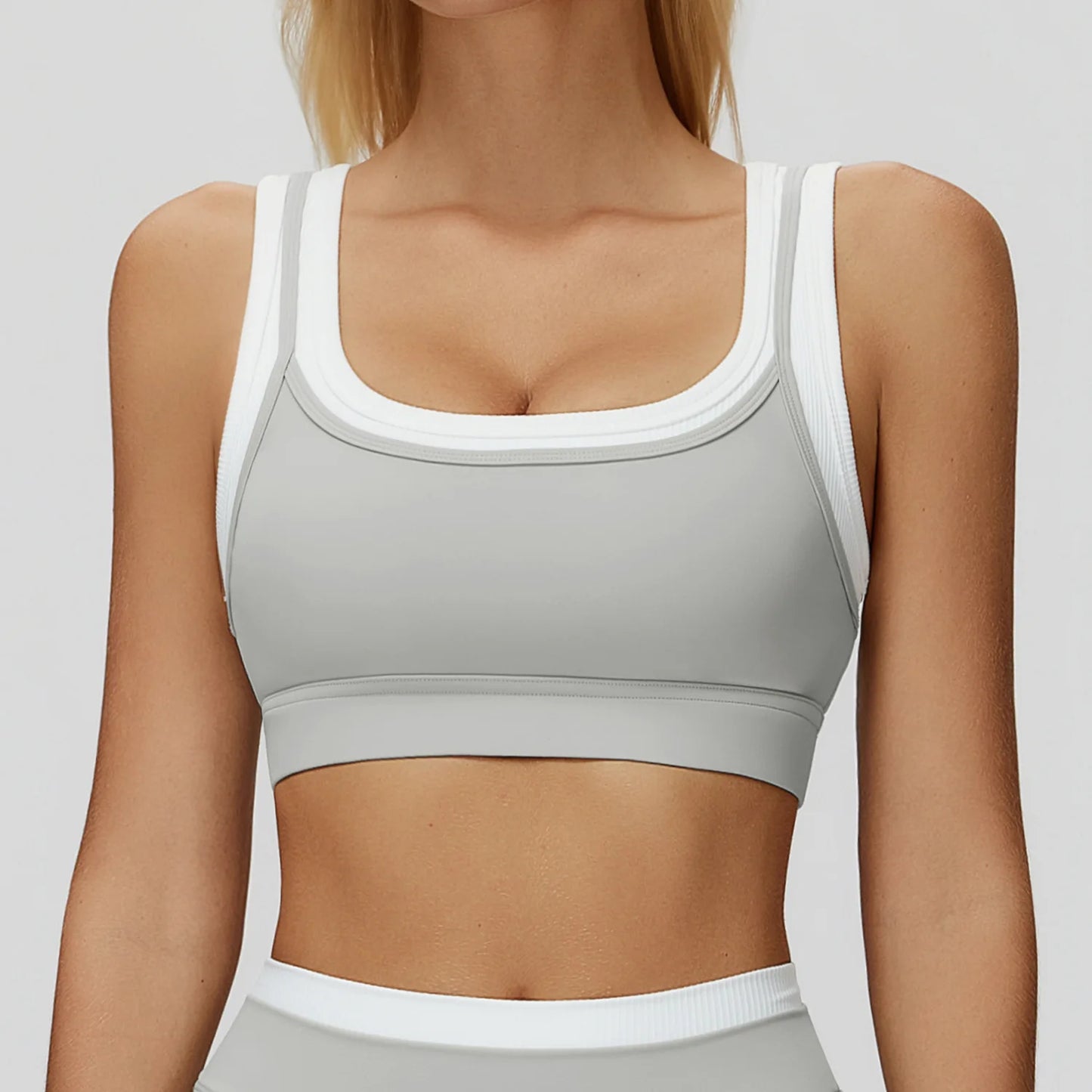 Shockproof Sports Bra — Breathable Push-Up Yoga Vest